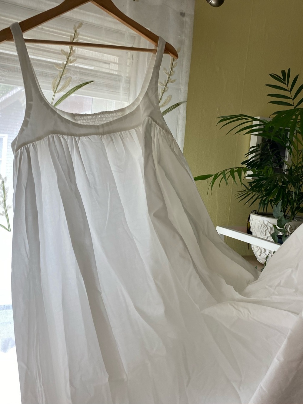 Eyelet | Piyama White Cotton Nightgown